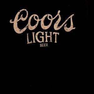 Coors light beer vintage tee sz xl black